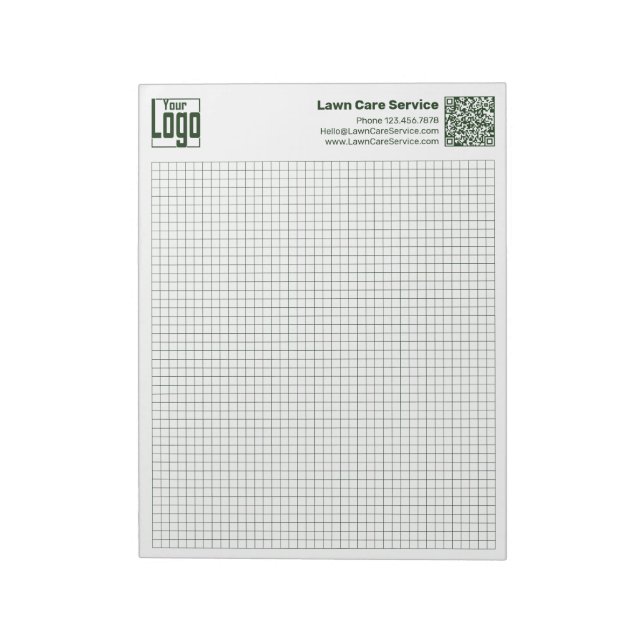Bloc De Notas Basic Logo QR-code Green Grid Graph Calcpad (Lado Izquierdo)