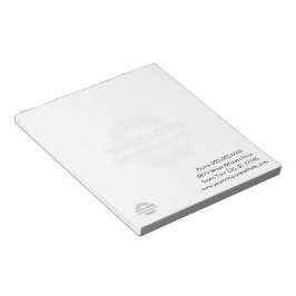 Bloc De Notas Basic with Business Logo in Background Notepad