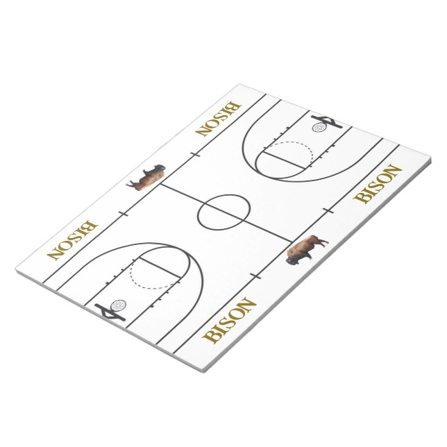 Bloc De Notas Basketball Court Layout Coaching (Lado Derecho)