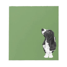 Basset Hound negro y blanco