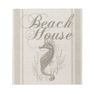 Bloc De Notas Beach House Seahorse Seashore