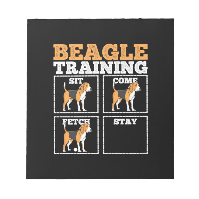 Bloc De Notas Beagle Dog Training Dog (Frente)