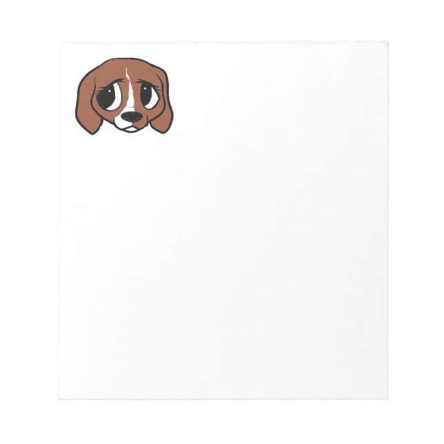 Bloc De Notas Beagle Personalizado Head (Frente)
