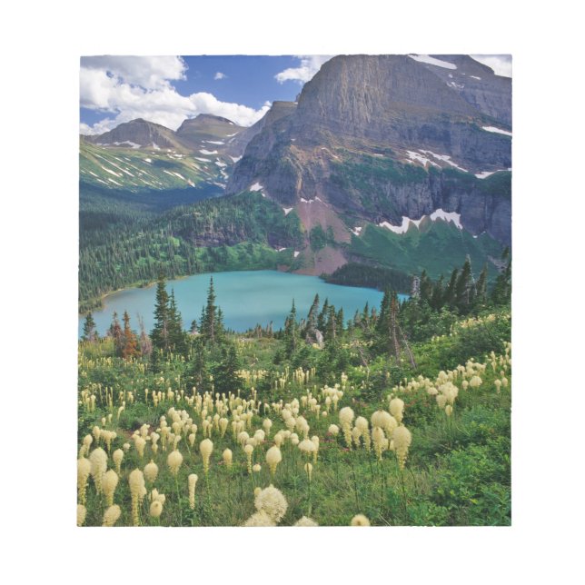 Bloc De Notas Beargrass sobre el lago Grinnell en Many (Frente)