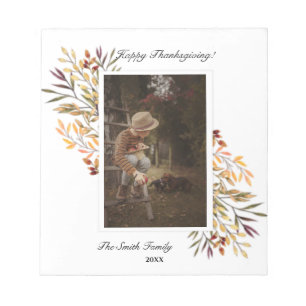 Bloc De Notas Beautiful Autumn Foliage Thanksgiving Photo Notepa