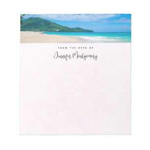 Bloc De Notas Beautiful Tropical Destination Scenic Beach