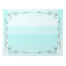 Bloc De Notas Beauty Aqua Large Notepad