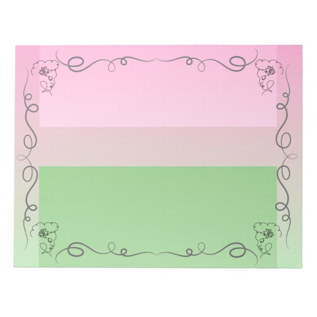 Bloc De Notas Beauty Roselle Notepad grande (Frente)