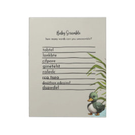 Bloc De Notas Bebé Scrabble Game Notepad de 40