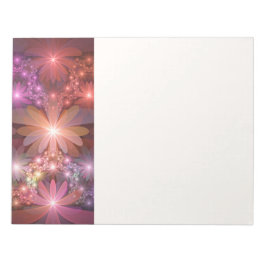 Bloc De Notas Bed Of Flowers Colorful Shiny Abstract Fractal Art