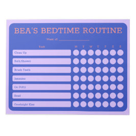 Bloc De Notas Bedtime personalizado Bedepad de 11" x 8.5" - 40 p