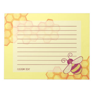Bloc De Notas Bee Bee Honeycomb Personalizado Notepad