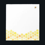 Bloc De Notas Bee con Notepad de Honeycomb<br><div class="desc">Este bloc de notas es perfecto para una ducha de novia con temática de abejas, con un bonito patrón de peine de miel y pequeñas abejas lindas. El diseño del personalizable le permite añadir un toque personalizado para que sea realmente único. Este bloc de notas está hecho de materiales de...</div>