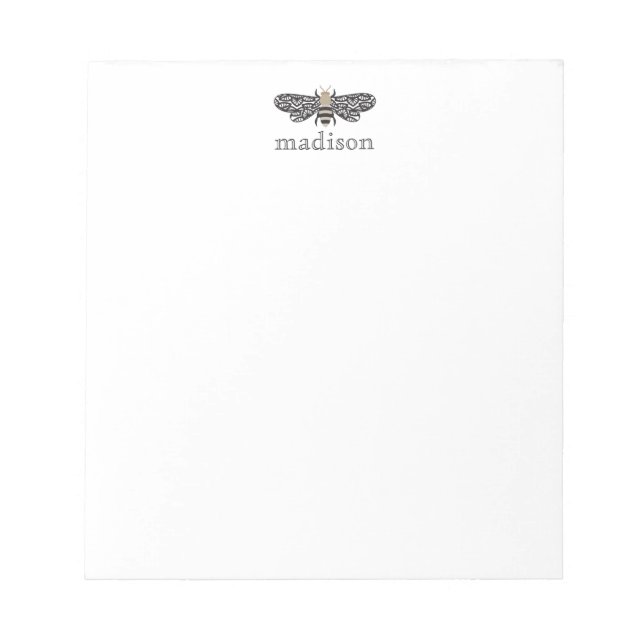 Bloc De Notas Bee de criba personalizada Notepad (Frente)
