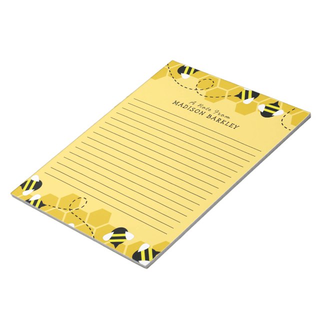 Bloc De Notas Bee Kid's Cute Beehive Notepad estacional (Lado Derecho)