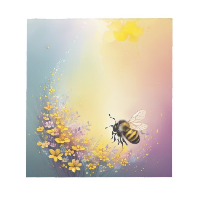 Bloc De Notas Bee Notepad de Flor (Frente)