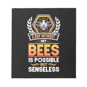 Bloc De Notas Beekeeper Gift Un Día Sin Mis Abejas No Tiene Sen