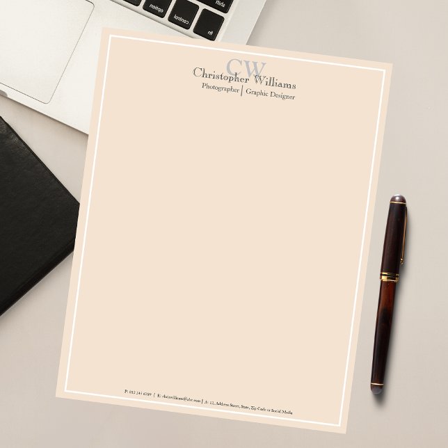 Bloc De Notas Beige Minimalista profesional (Subido por el creador)