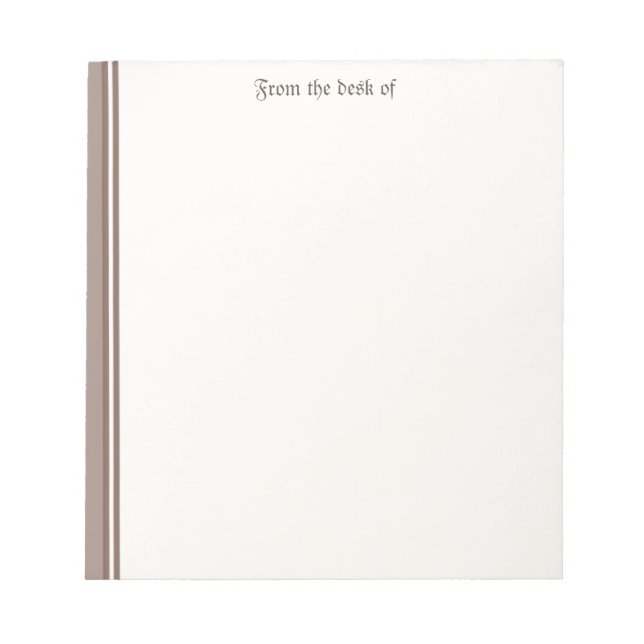 Bloc De Notas Beige Notepad (Frente)