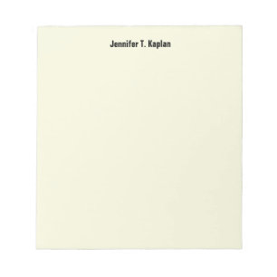 Bloc De Notas Beige Sencillo Simple Profesional Moderno Minimali