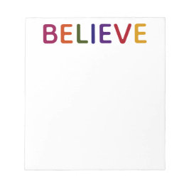 Bloc De Notas Believe Multicolored