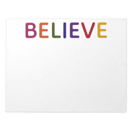 Bloc De Notas Believe Multicolored