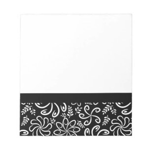 Bloc De Notas Bella computadora portátil en blanco y negro