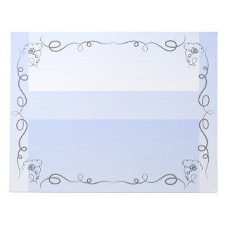 Bloc De Notas Bella flotante Periwinkle Notepad grande