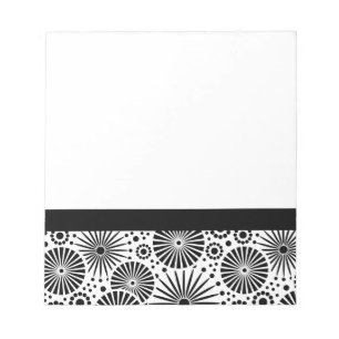 Bloc De Notas Bella portátil retro en blanco y negro