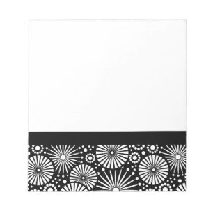 Bloc De Notas Bella portátil retro en blanco y negro
