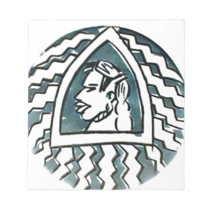 Bloc De Notas Belleza africana Bongo arte tribal retrato masái