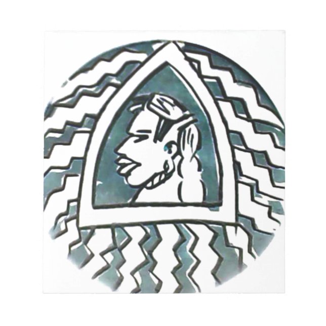 Bloc De Notas Belleza africana Bongo arte tribal retrato masái (Frente)