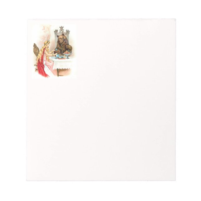 Bloc De Notas Belleza En Rosa Y La Bestia (Frente)