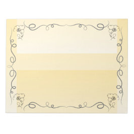 Bloc De Notas Belleza Fluida Goldenrod Notepad Grande