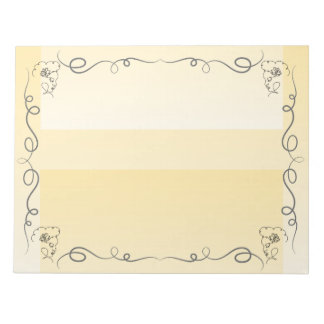 Bloc De Notas Belleza Fluida Goldenrod Notepad Grande