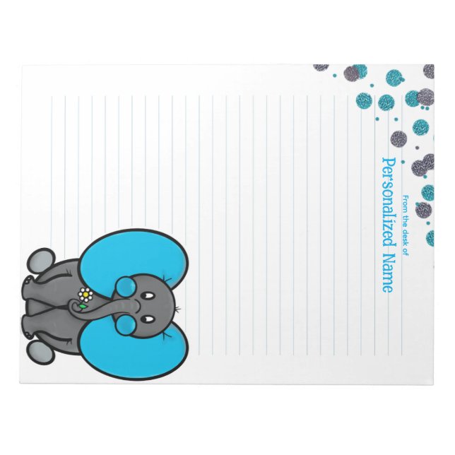 Bloc De Notas Belly Phant Dots Lined Notepad (Frente)