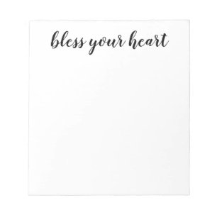 Bloc De Notas Bendice Tu Corazón Letra Negra