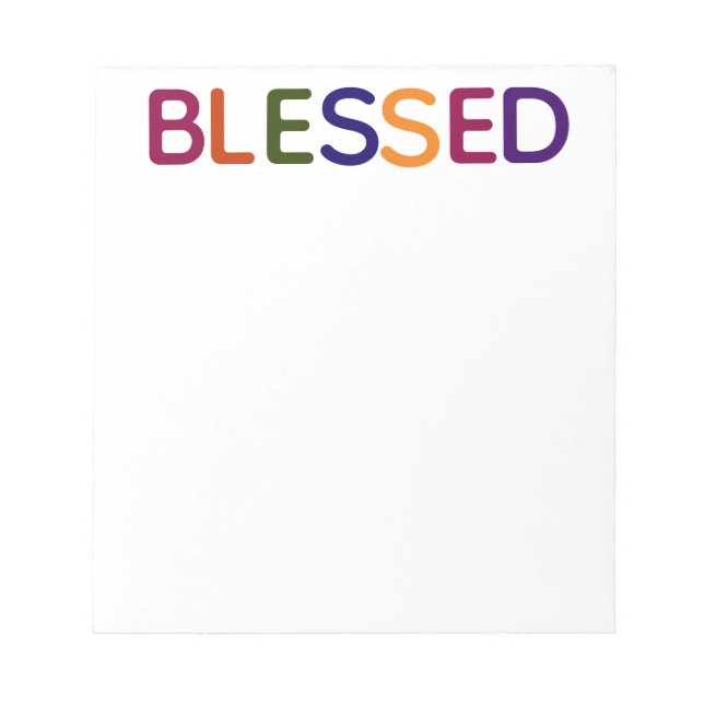 Bloc De Notas Bendito Multicolor 5.5 x 6 (Frente)