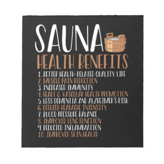 Bloc De Notas Beneficios de la salud de la sauna