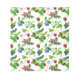 Bloc De Notas Berry Garden Spring Forest Cute Cottage Art Único