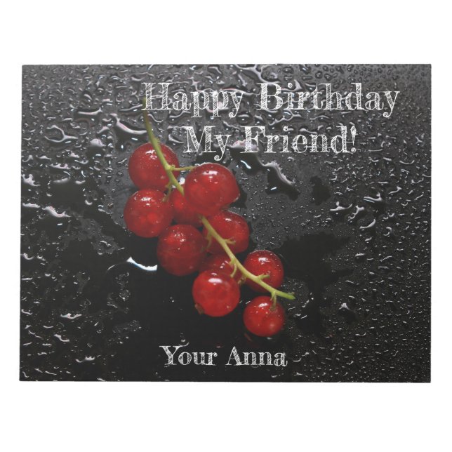 Bloc De Notas Berry rojo (Frente)