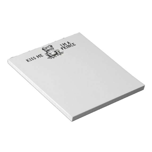 Bloc De Notas Bésame, soy un Príncipe Notepad (Lado Derecho)