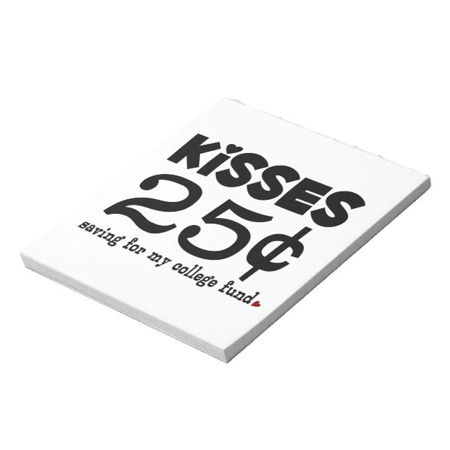 Bloc De Notas Besos de 25 centavos (Lado Izquierdo)