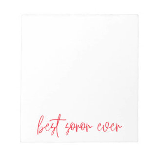 Bloc De Notas Best Soror Ever | Delta Sorority Gifts