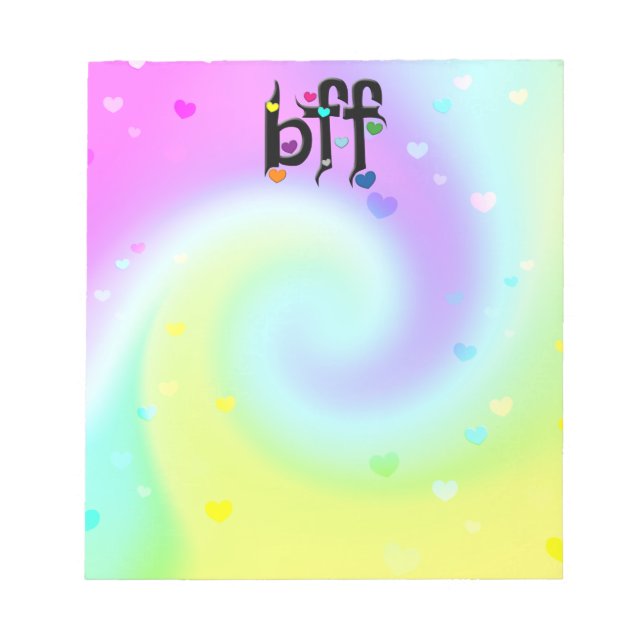 Bloc De Notas bff ~ corazones (Frente)