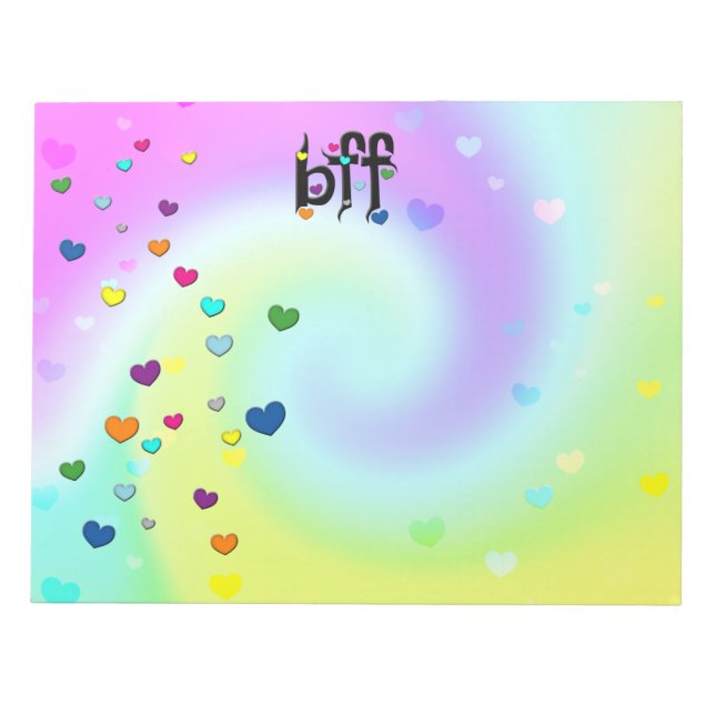 Bloc De Notas bff ~ corazones (Frente)