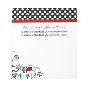 Bloc De Notas Bicho De Ladybug Y Puntos De Polka