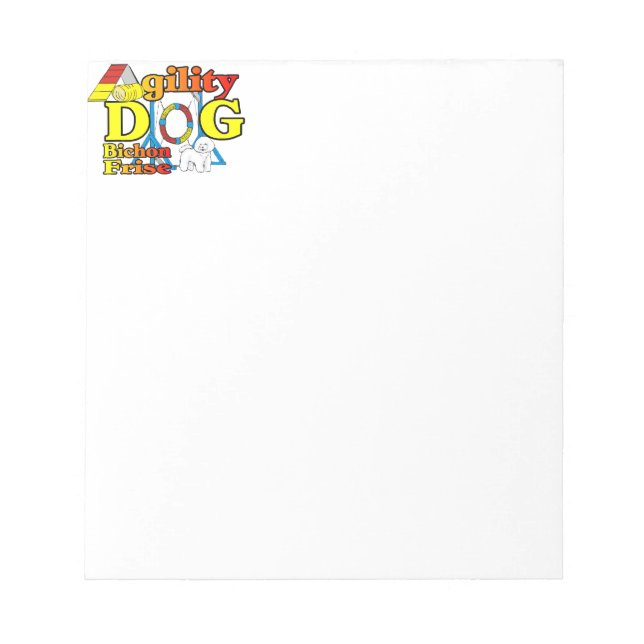 Bloc De Notas Bichon Frise Agility (Frente)