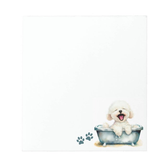 Bloc De Notas Bichon Frise Dog (Frente)