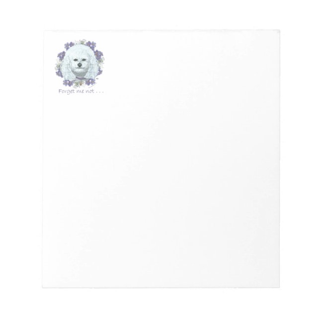 Bloc De Notas Bichon Frise - No Me Olvides (Frente)